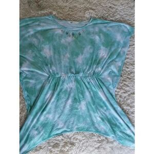 H&M teal tie dye sz 14  cover up